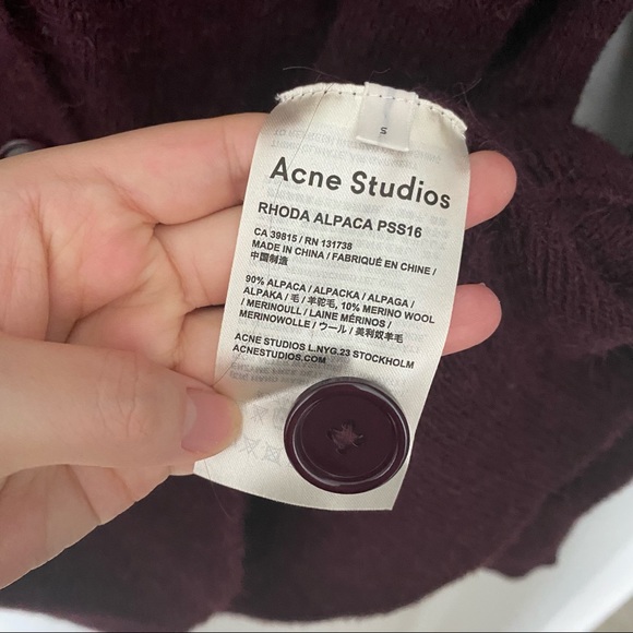 ACNE Studios Alpaca & Wool Cardigan - Picture 7 of 8